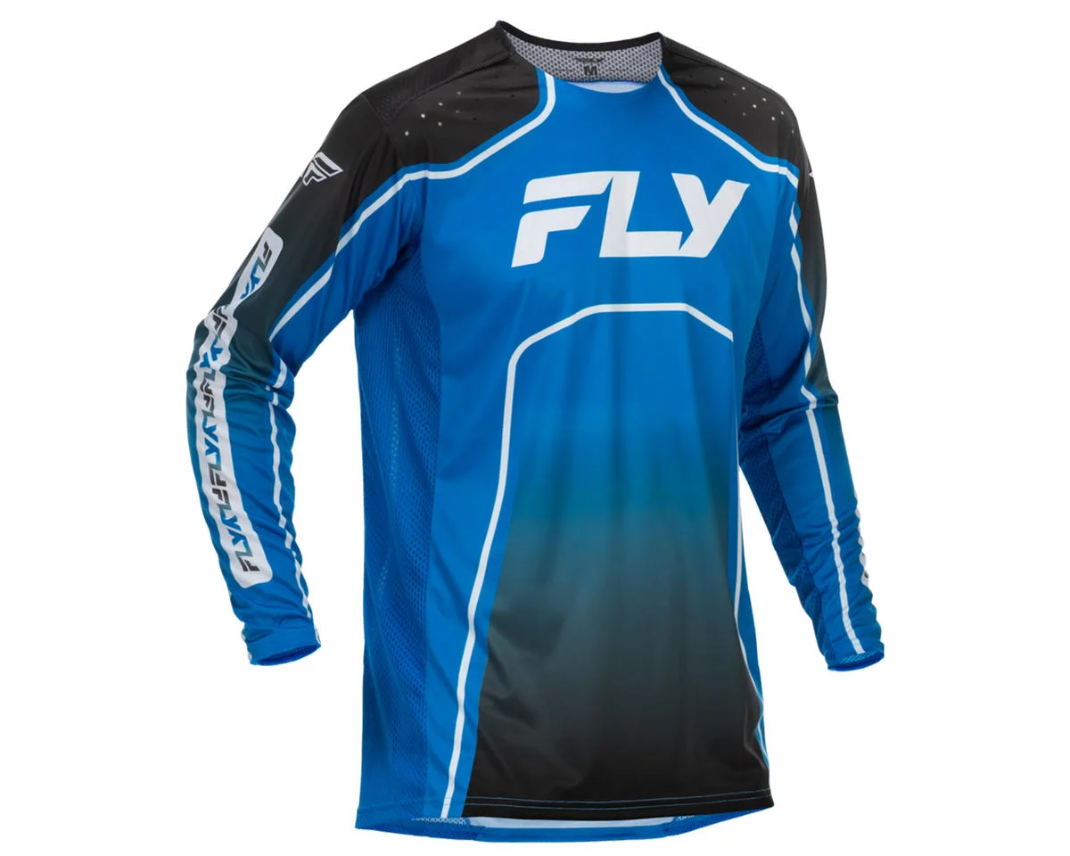 Fly Racing Youth Rayce Bicycle Jersey (Blue/Black/White) (Youth XL)